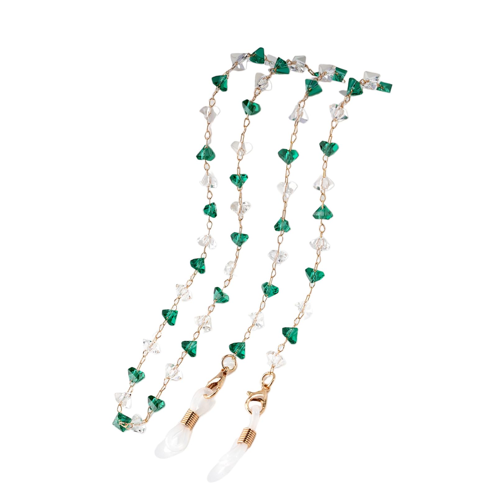 Fahoujs Elegant Chain With Secure Fastener Crystal Design Comfortable Antidrop Cord For Everyday Use Lanyard