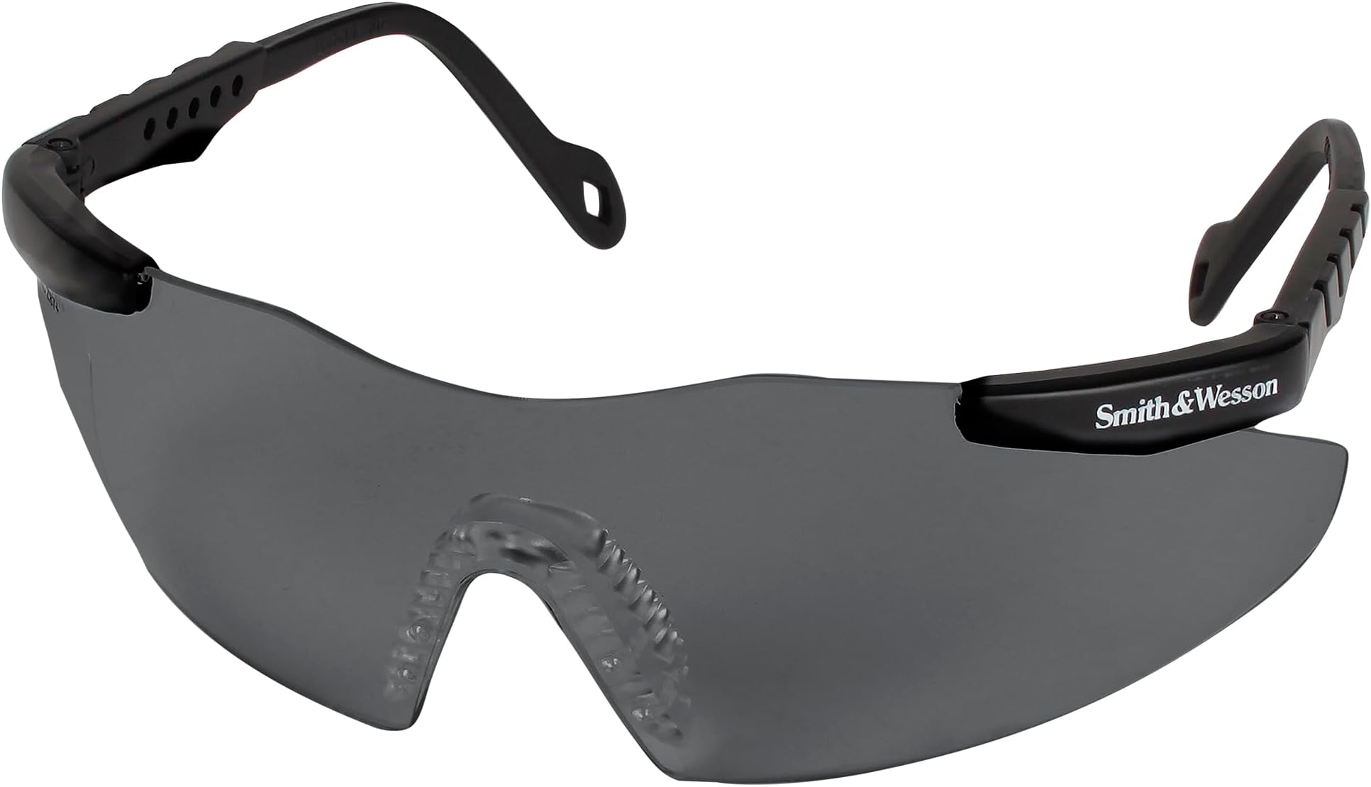 Smith and Wesson Safety Glasses (19823), Magnum 3G Safety Eyewear, Smoke Lenses with Black Frame