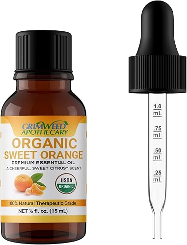 Aceite esencial de naranja 100% puro, aceite de aromaterapia orgánico de grado terapéutico USDA para relajación y comodidad