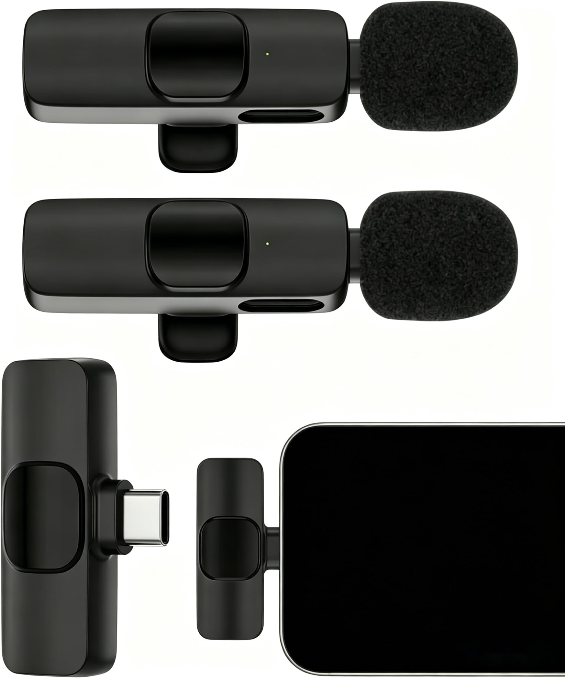 Amazon.com: Wireless Lavalier Microphone USB C for 18 Pro Max