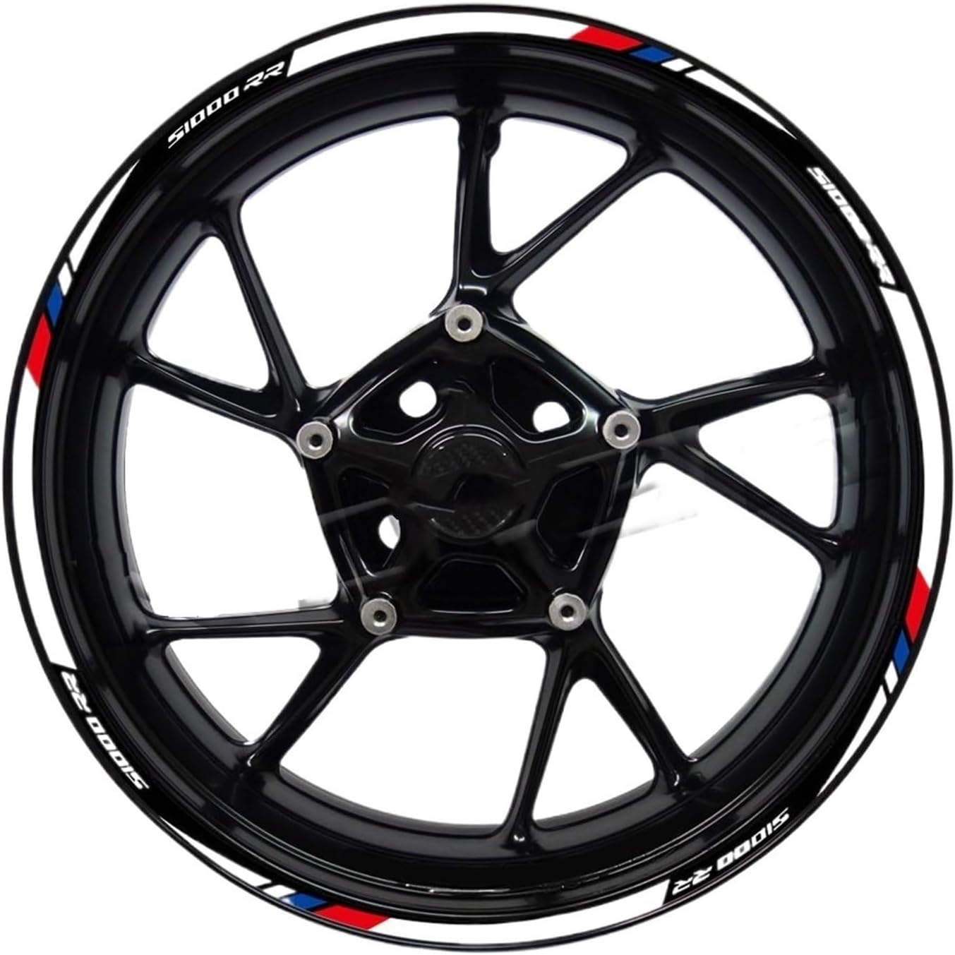 Decals for S 1000 for RR S1000 for S1000RR 2025 2024 2023 Motorcycle Wheel Stickers Motorrad Rim Stripe Decals Tape Waterproof Wheel Stickers(White)