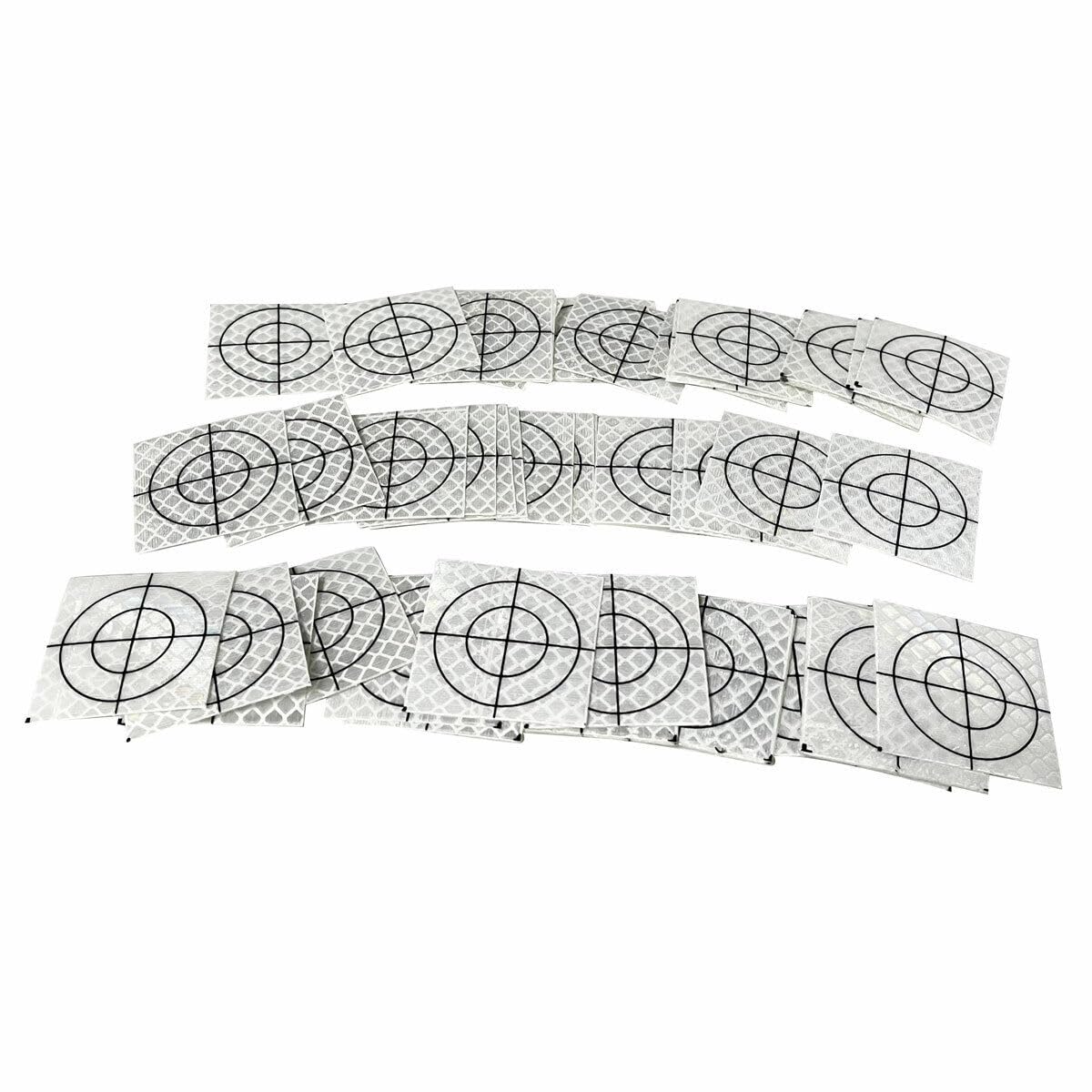 100PCS Reflector Sheet Reflective Tape Target Total Station 40X40MM (1.57X1.57