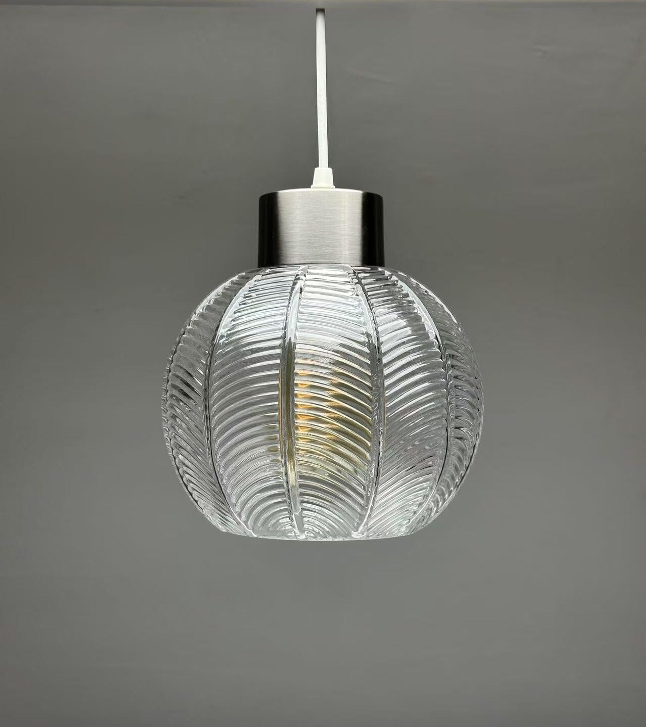 K Living  Clear Leaves Glass Light Pendant, Sports Direct