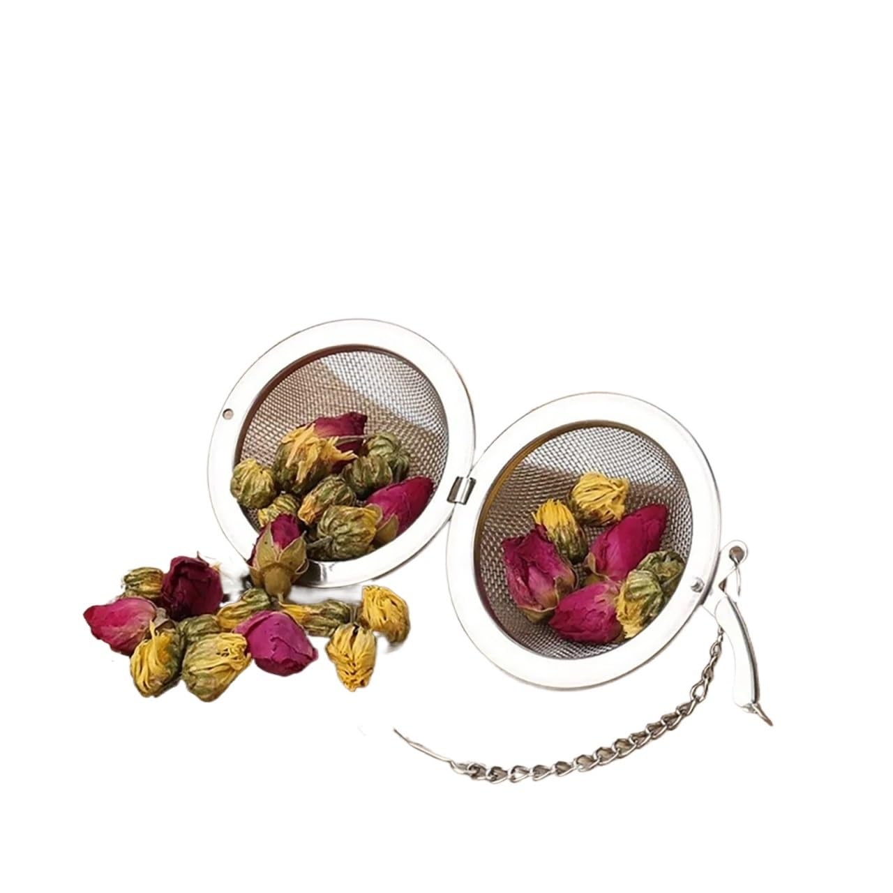 Lot de 8 à 20 infuseurs à thé en acier inoxydable avec boule à thé - Infuseurs à thé - Verrouillage - Pour la maison et la cuisine - 20 pièces