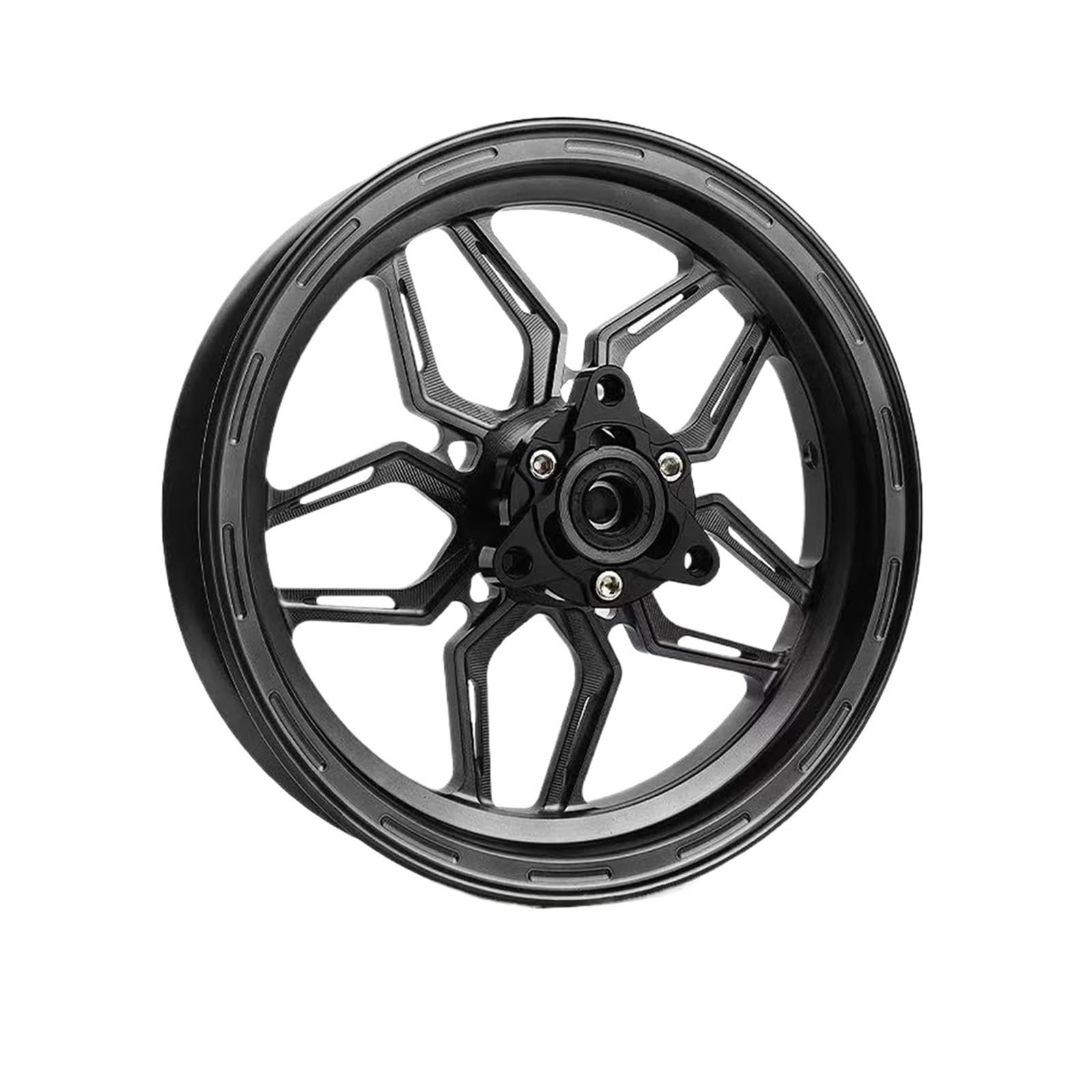 Piasty kół motocyklowych Uniwersalne felgi przednie motocyklowe CNC 12 * 2,5 Piasta(Black)