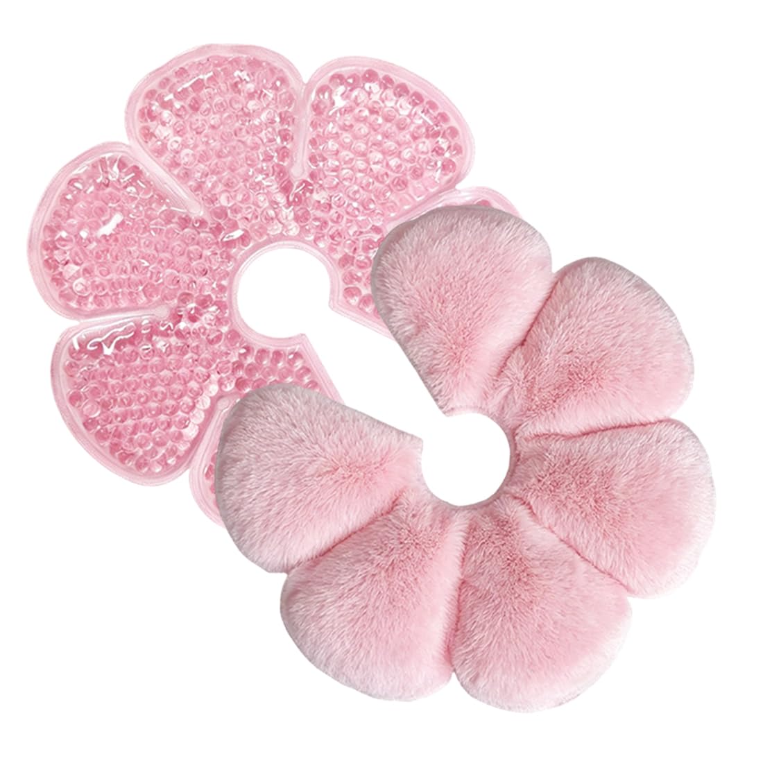 1 Pièce Bout De Sein Allaitement 3-En-1 Compresse Chaude-Froide Pliable Réutilisable Pour Grossesse Allaitement Rose