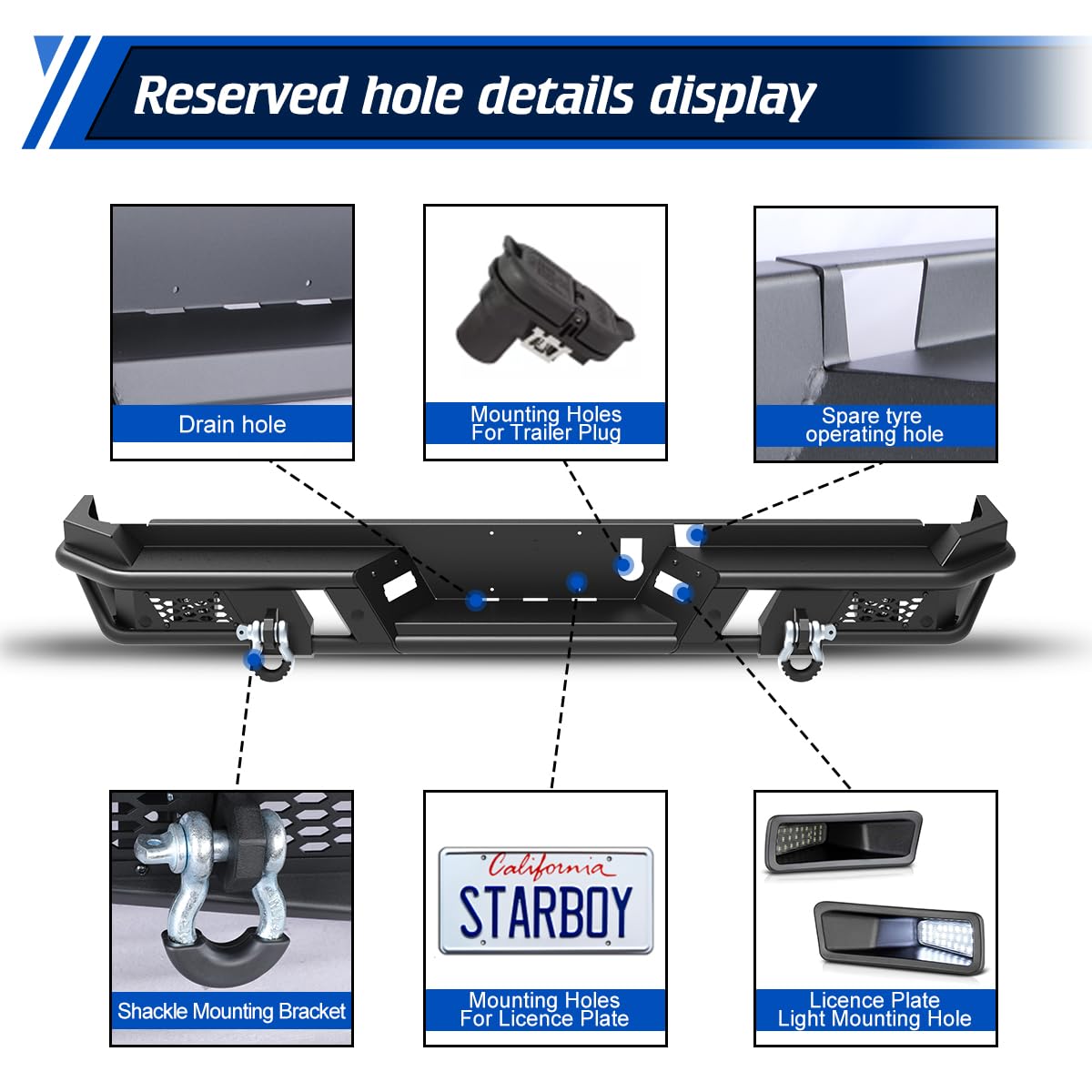 Rear Bumper Fit for 2019 2020 - Key Features