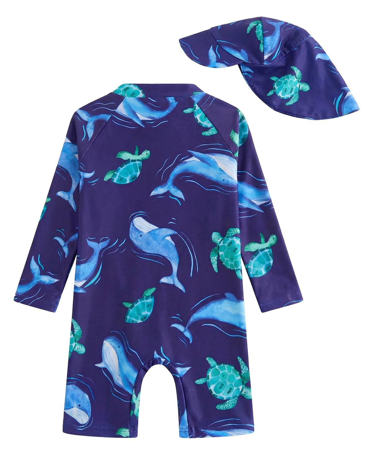 WYTbaby Maillot de bain une pièce pour bébé - Vêtement UV avec fermeture éclair - Protection UV - Maillot de bain pour tout-petits garçons et filles de 3 mois à 3 ans