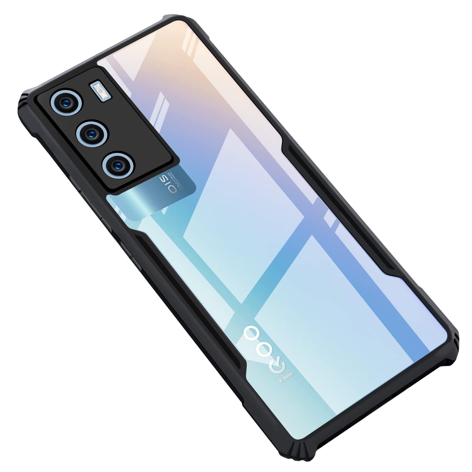 CEDO iQOO 9 SE (5G) Back Case Cover | Camera Protection Shockproof Bumper-Edge | Acrylic Crystal Clear 360 Degree Protection TPU+PC | Transparent Eagle Back Case Cover (Black) (B09ZBHDLJX) Amazon Price History, Amazon Price Tracker