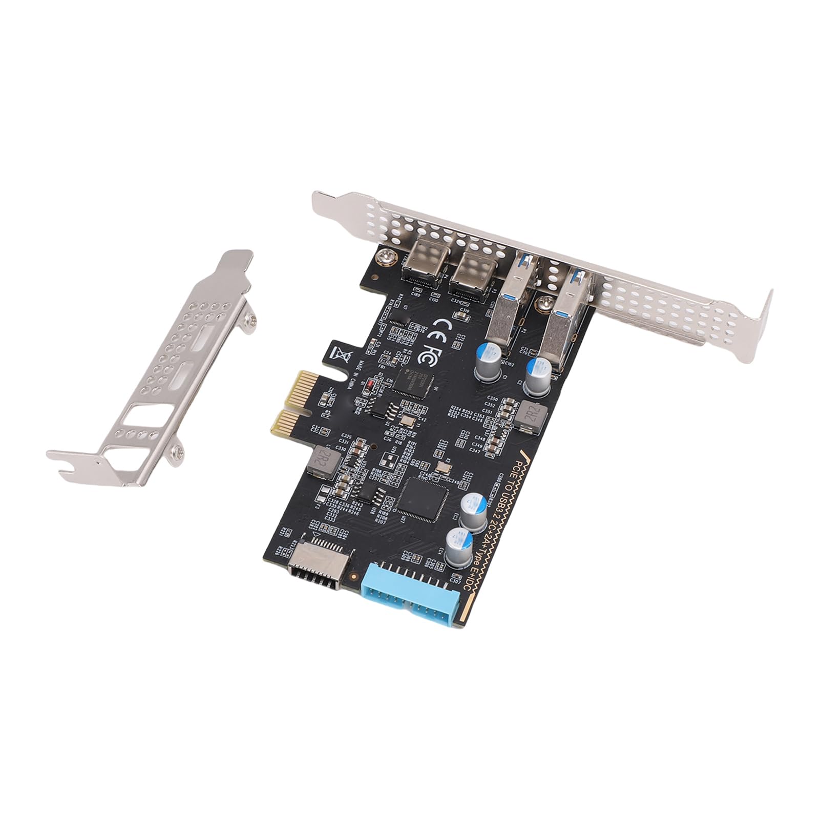 Fabater Adattatore per Trasferimento Dati Efficiente Scheda PCIe USB 3.2 Gen 1 per connettività PC Desktop 4 Porte