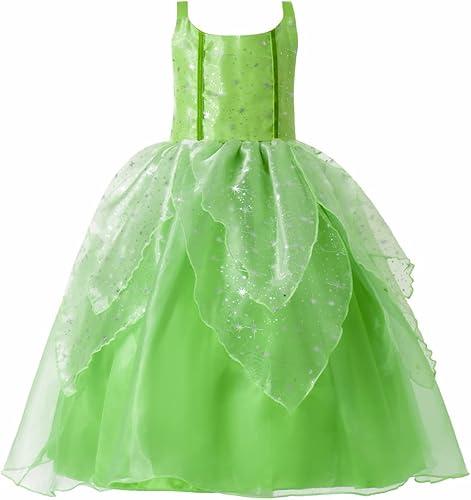 Miniatura 6 de Vestidos de princesa para niñas, disfraz de hada con disfraz de hada de princesa, disfraces de Halloween para niñas con alas de hadas