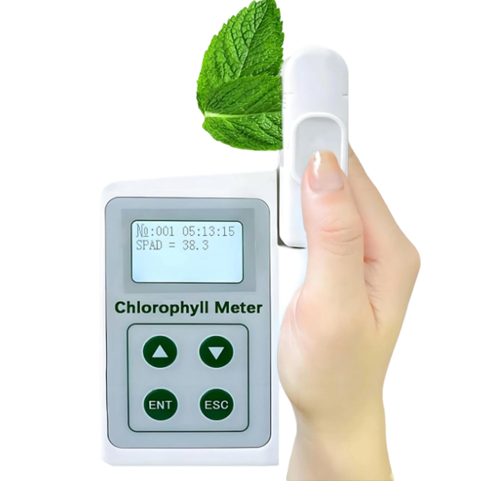Xjleftonomie Handheld Chlorophyll Meter, With Spad Measurement, Leaf Temperature, And Humidity, Ideal For Farmers, Gardeners, And Scientists PlantNutrientAnalyzer