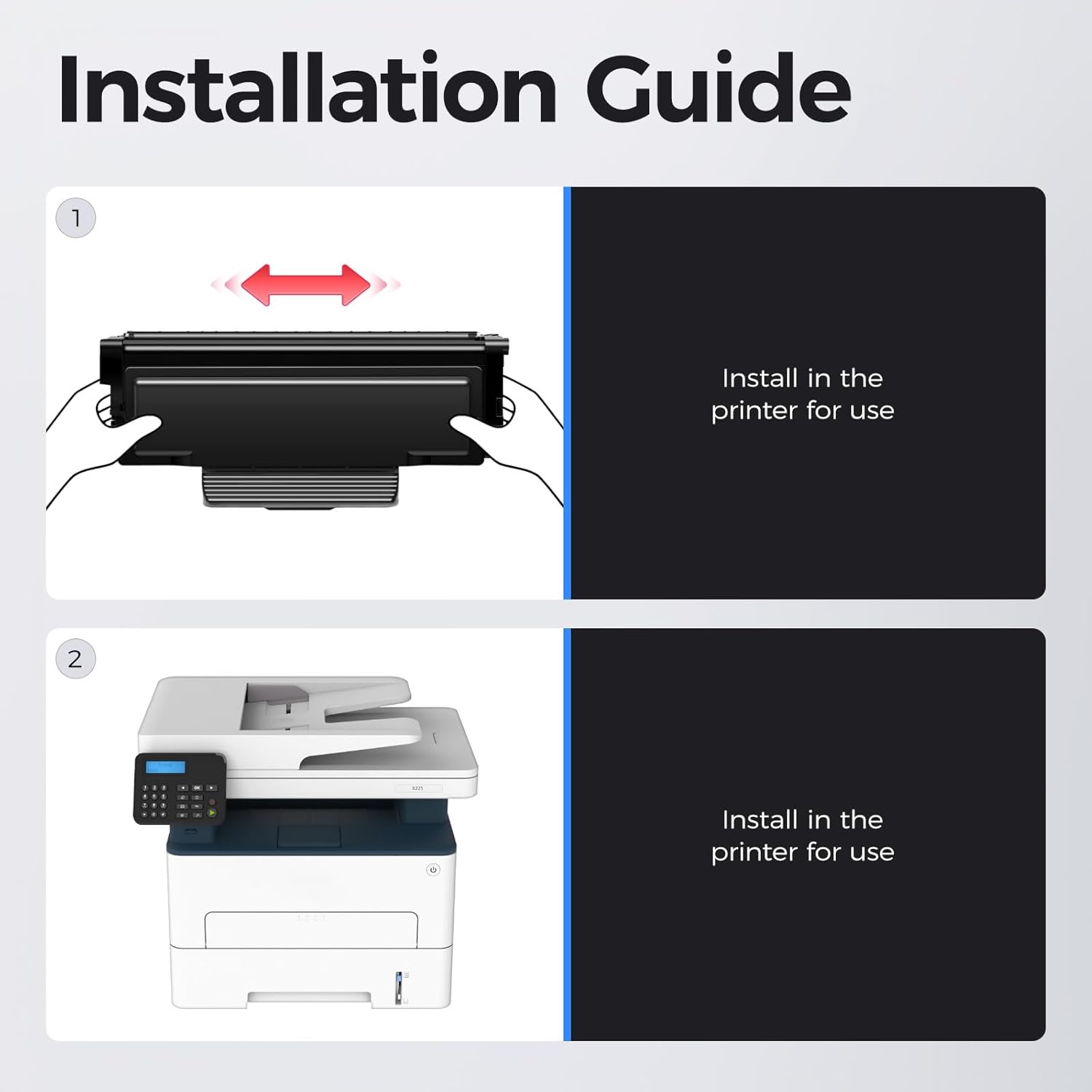 B230 B225 B235 Black High Capacity Toner Cartridge 006R04400 2-Pack Replacement for Xerox 006R04399 006r04400 006r04401 Toner Compatible with Xerox B230 B225 B235 B230DNI B225DNI B235DNI Laser Printer