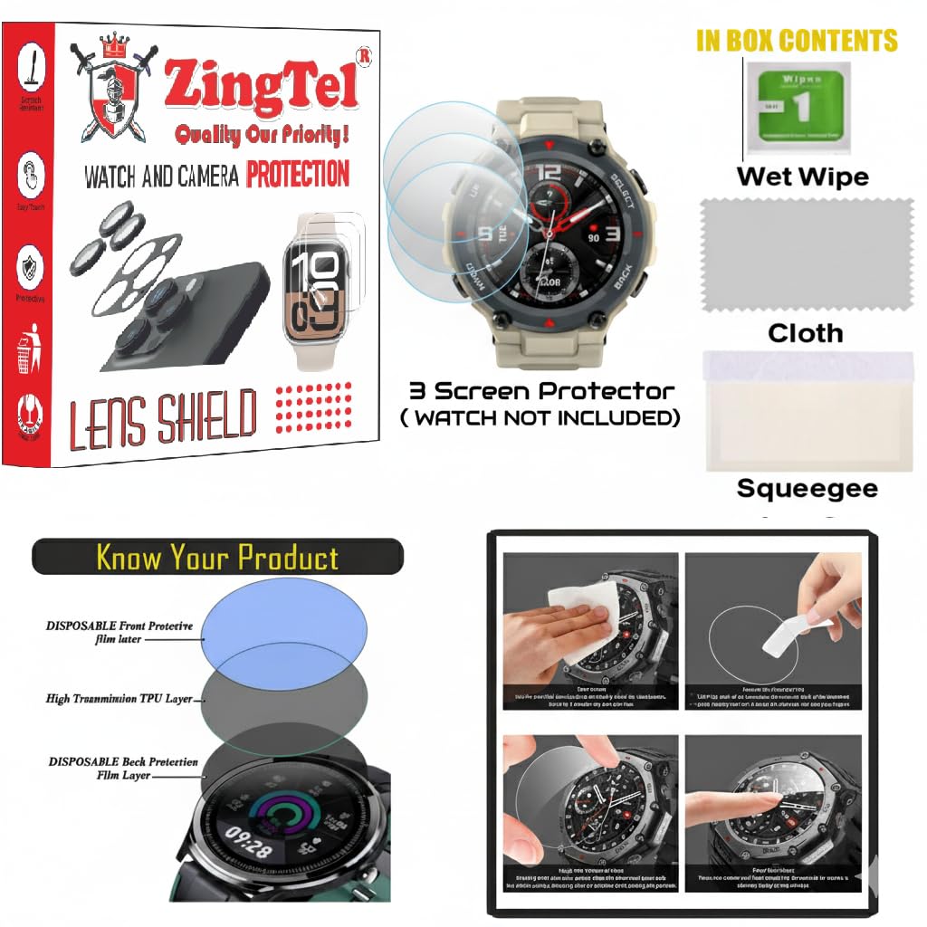 3 Pack Screen Protector Compatible With Casio Youth Series F91W Analogue Watch 9H Hardness Fiber Tempered Glass Screen Guard — Amazon image 5