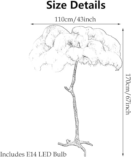 Miniatura 7 de Elegante lámpara de pie blanca, lámpara de pie de avestruz natural, lámpara de pie de resina moderna, luces decorativas con interruptor de pie, luz
