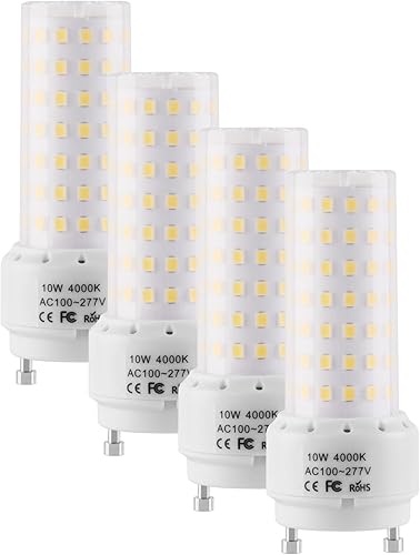 Lidesheng Bombilla LED GU24 de 4000 K, blanco neutro, alto brillo, 1400 lm para ventilador de techo, baño, 13 W, 18 W, 23 W, T2, lámpara CFL en Lidesheng Bombilla LED GU24 de 4000 K, blanco neutro, alto brillo, 1400 lm para ventilador de techo, baño, 13 W, 18 W, 23 W, T2, lámpara CFL en