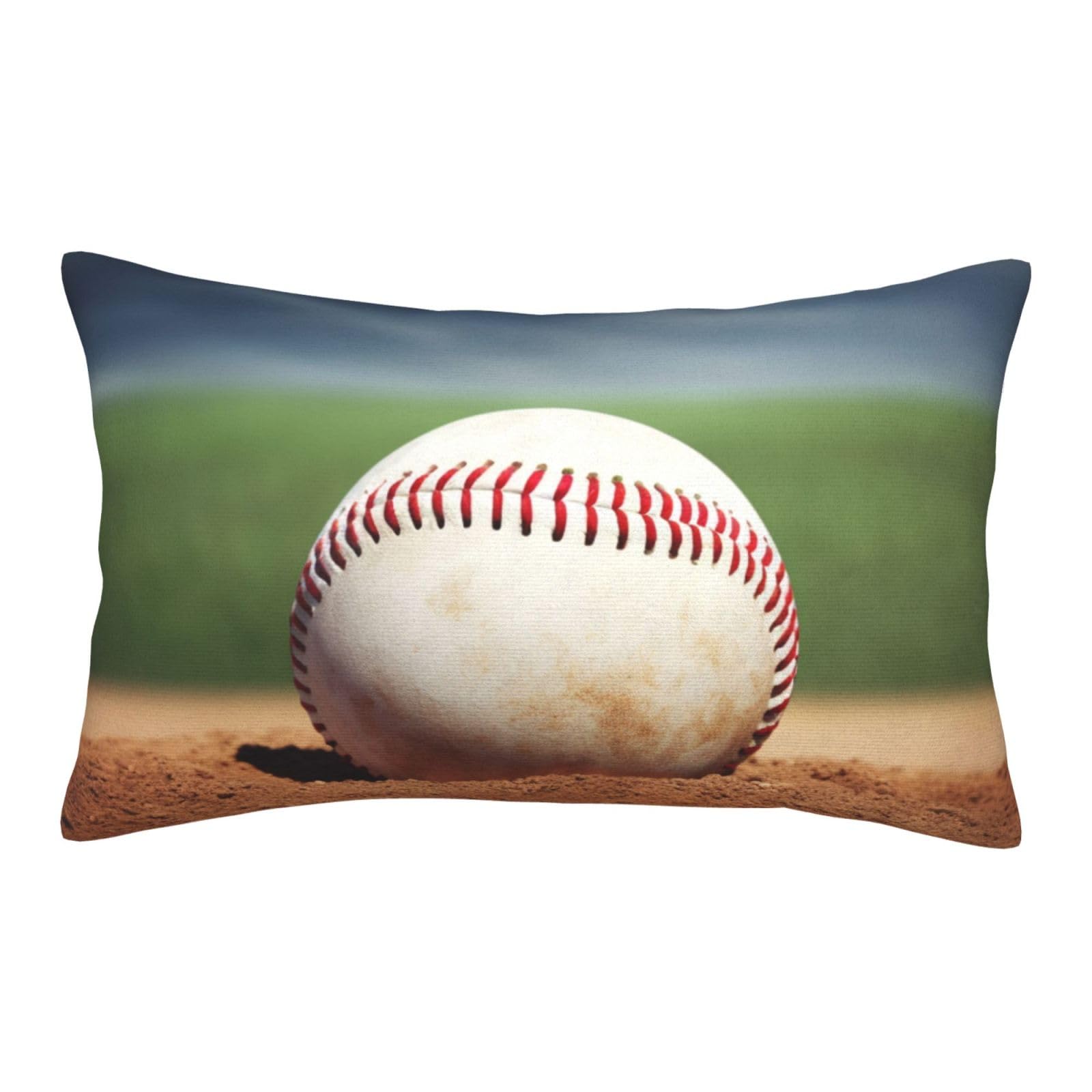 Velvet Pillowcases 20"x30" Ultra Soft Breathable Pillow Cases, Luxury Fuzzy Throw Pillow Covers with Zipper, Baseball Pillow Shams All Seasons Decorative Cushion Cases for Couch