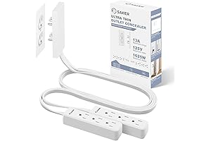 Saker Outlet Cover Extension Cord: Ultimate Child Safety and Home Convenience
