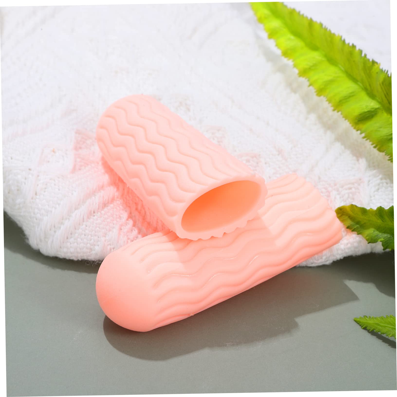 Anneome 10 Pairs Finger Protection Gel Womens Glove Women Mittens for Men Food Safe Finger Silicone Finger Protectors Silicone Gloves Five Fingers Sebs Toe Cover Men and Women