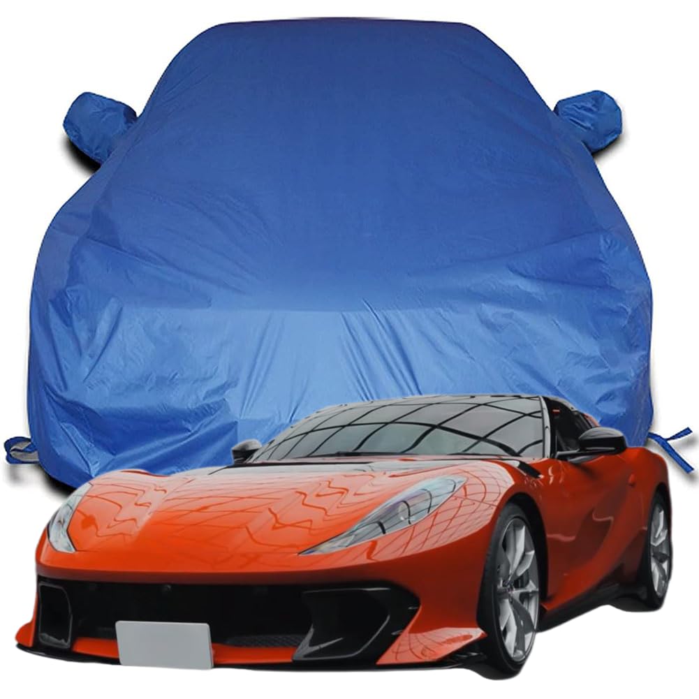 Copriauto Impermeabile for Ferrari 812 Competizione, Coperture da Esterno in Tessuto Oxford Traspirante Protezione Pioggia, Sole e Polvere Antivento,Blu
