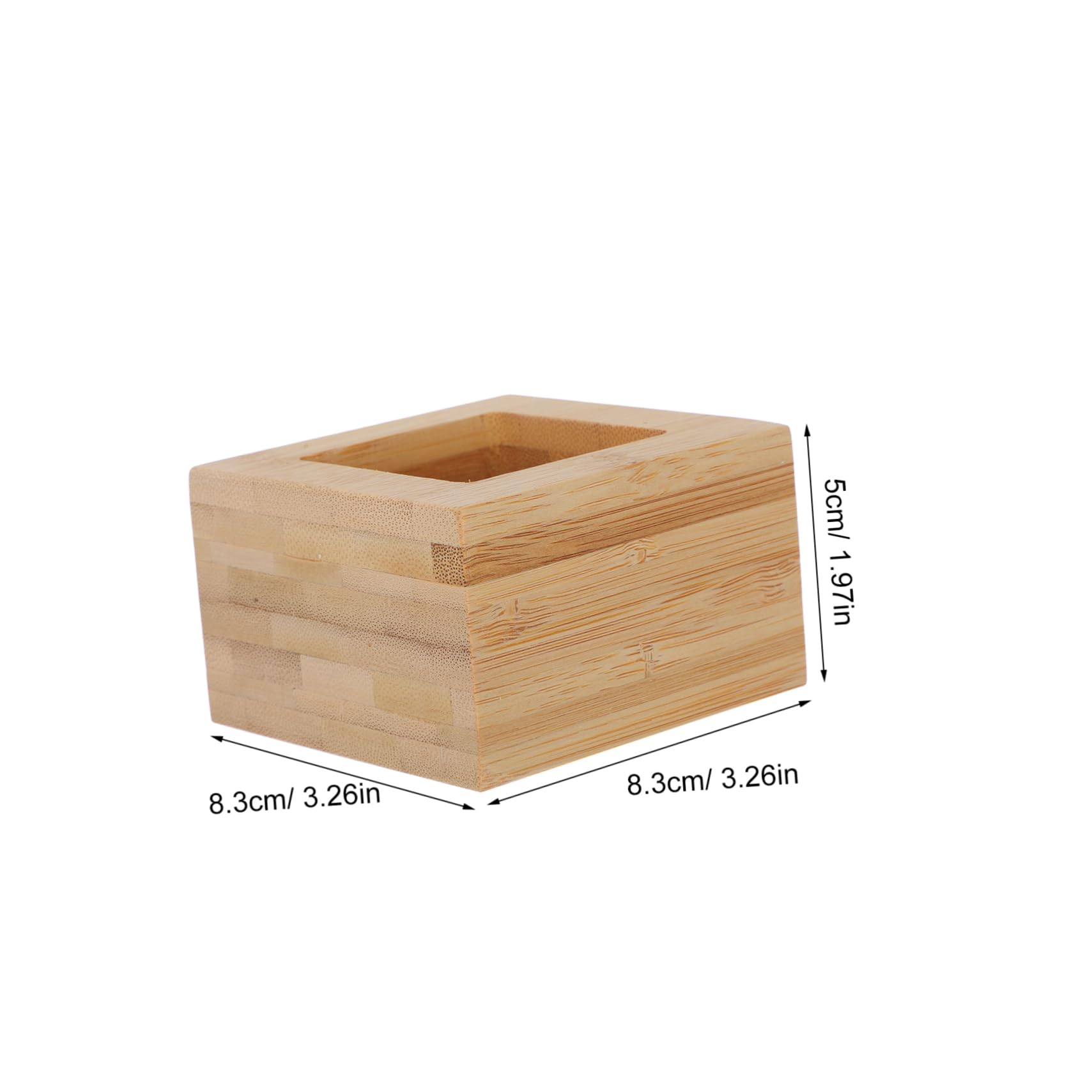 PRETYZOOM Japanese Sake Cup Square Wood Drinking Mug Cypress Wood Sake Drinkware Box Container