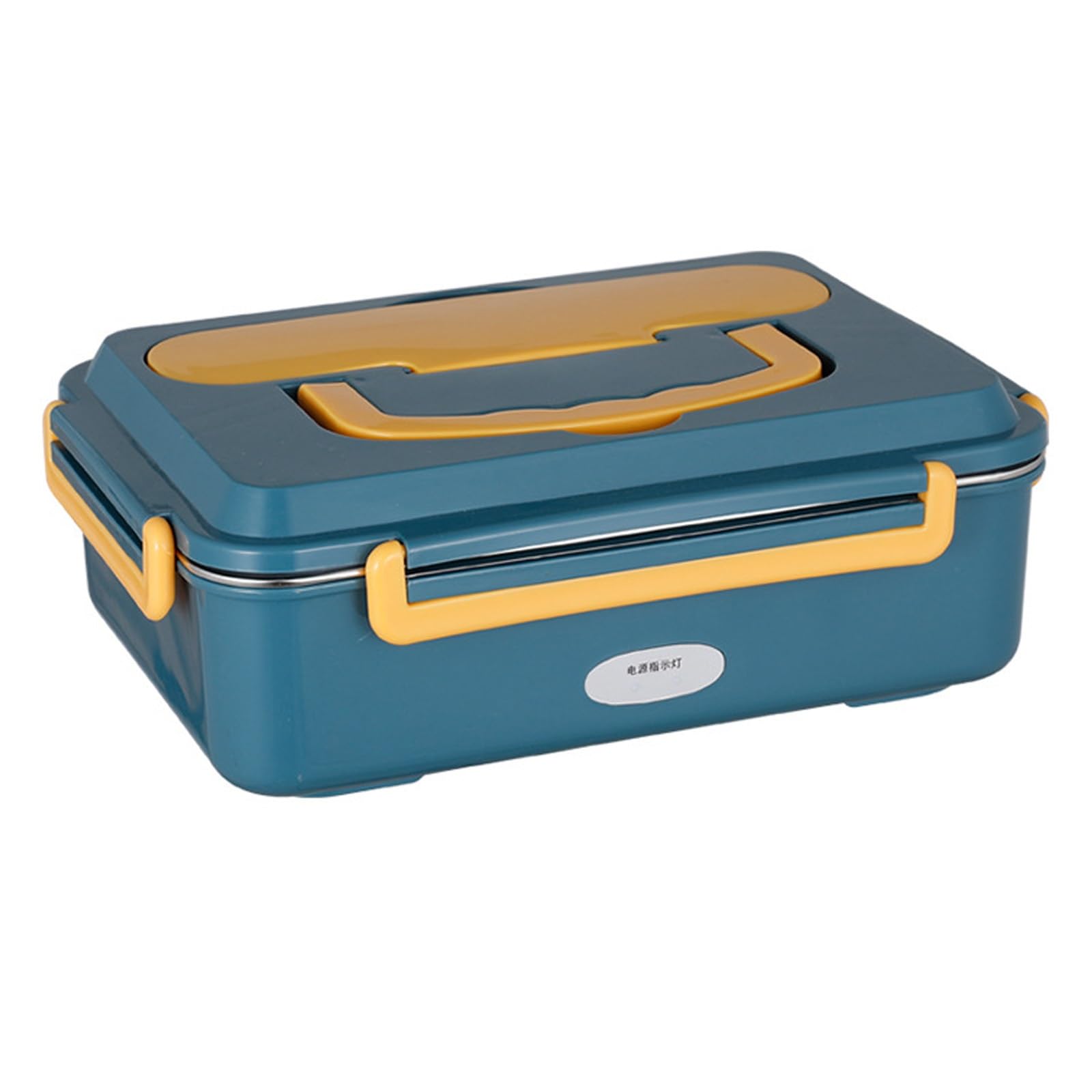 Lunch Box Riscaldato in Acciaio Inox 3 Scomparti Portatile con Posate, Lavoro per Adulti/Auto/Camion/Casa Riscaldato, Scaldavivande Portatile da 1,2 Litri con Borsa Termica per il Pranzo (Ve