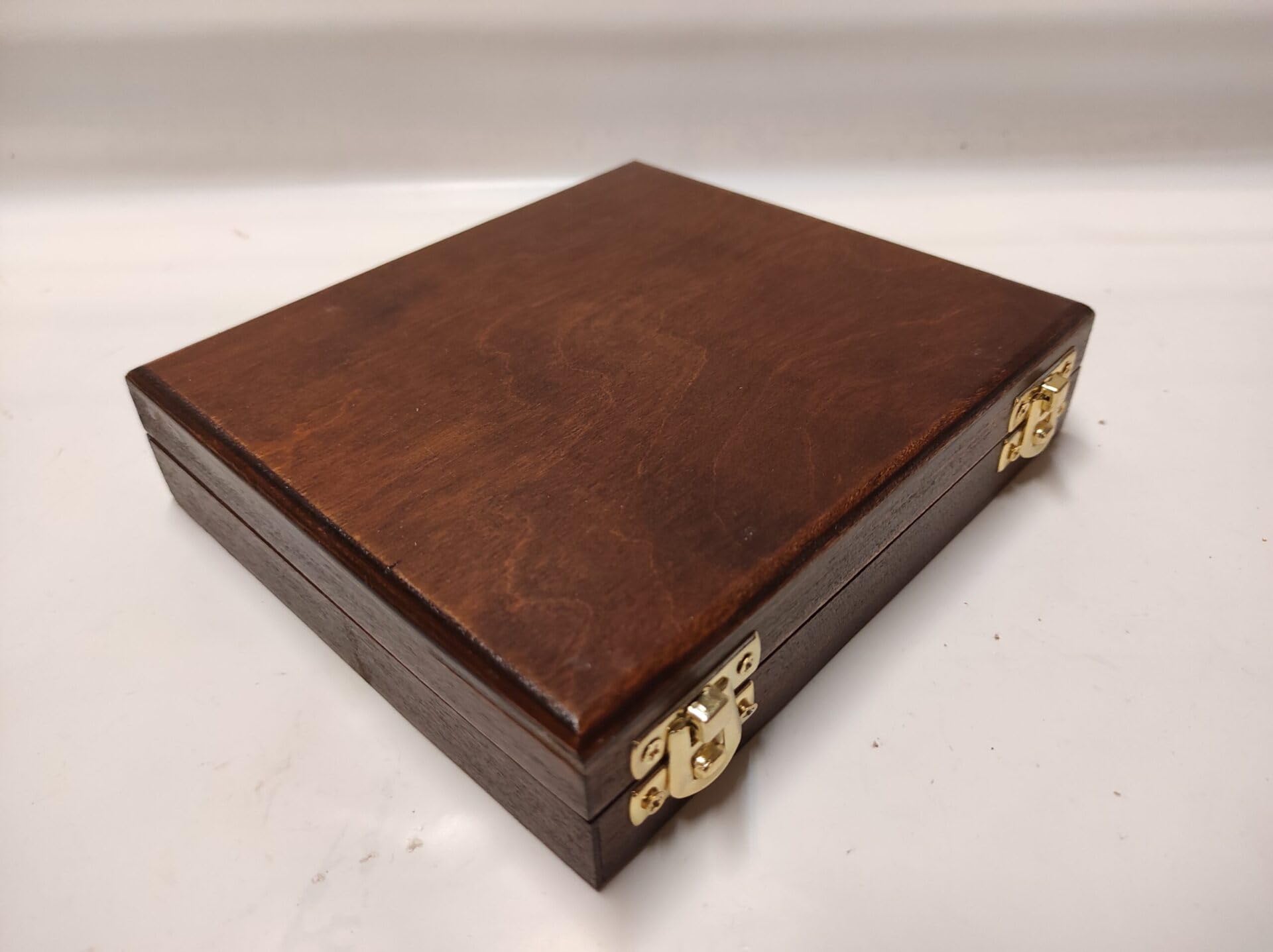 Estuche de Madera para medallas con Cinta, Expositor para Monedas y medallas de colección, 2 Compartimentos, Terciopelo Italiano, numerado y Certificado