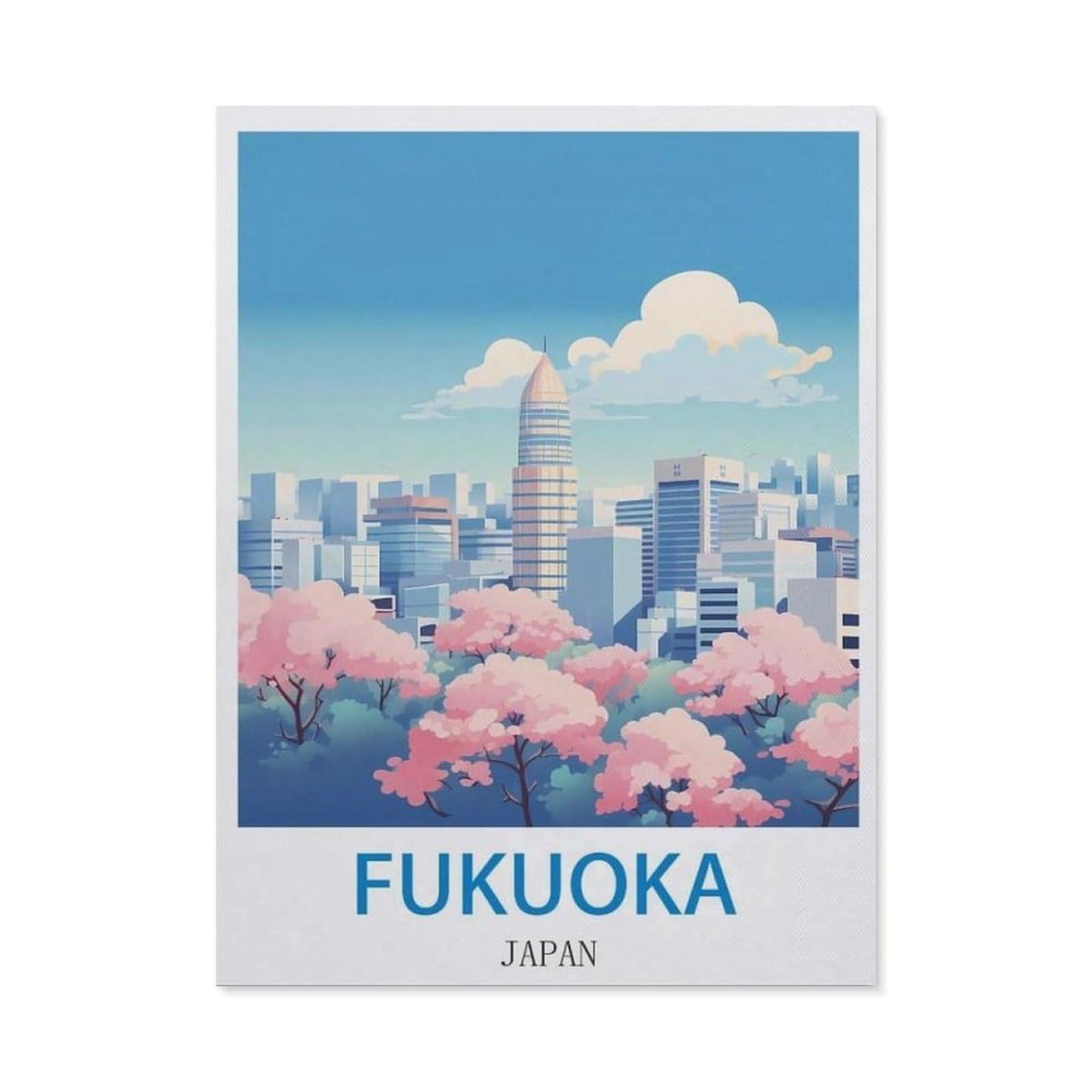 BEAYODKP DIY 5D Diamond Painting，Fukuoka Japan（30x40cm）