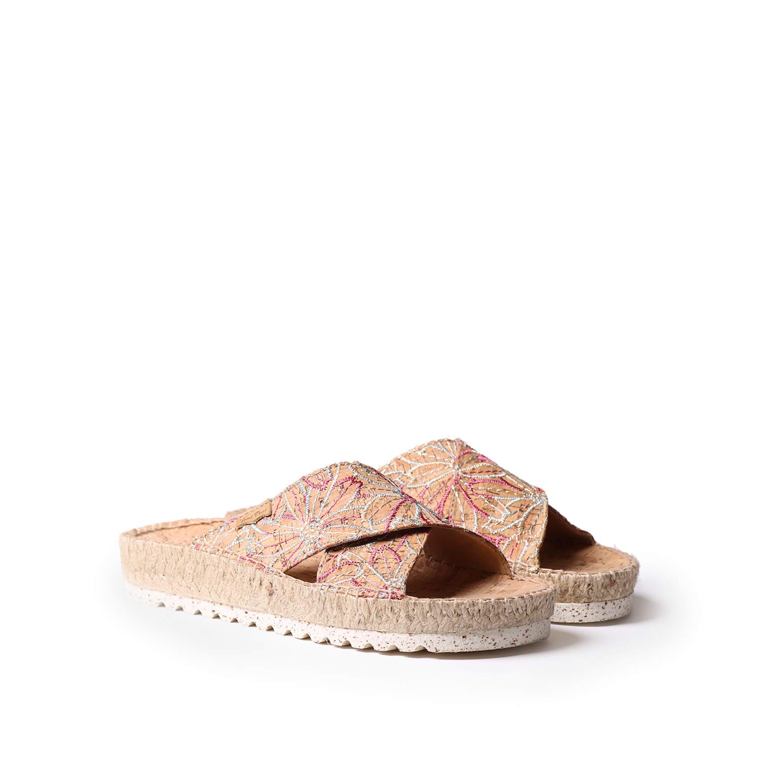 Bali-BI - Alpargata Plana para Mujer de Toni Pons Hecha en Corcho en Tonos Estampados.