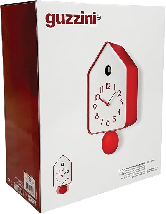 Guzzini Wall Clock, red