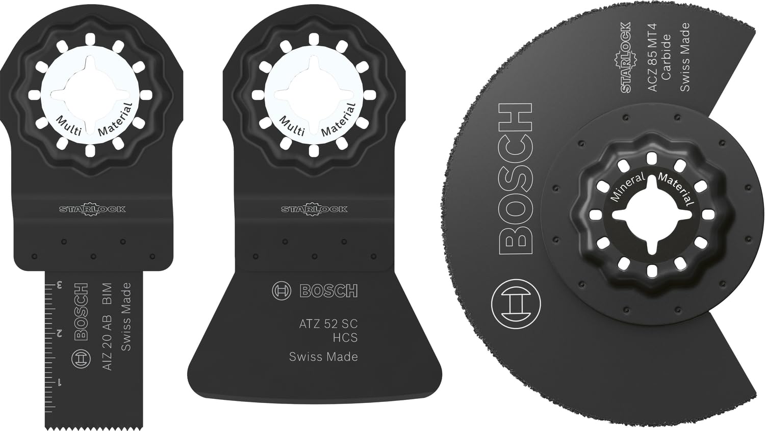 Bosch 3X Tiling Set (for Mortar, Glue, 134 x 104 mm, Professional Accessory Multicutters)