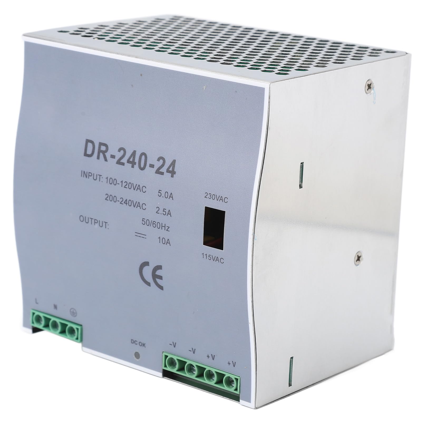 Switching Din Gara trasformatore convertitore 240 W Switching Din Alimentatore Protezione sovraccarico ad alta efficienza per il controllo elettrico Controllo elettrico Cancella (Output 48V)