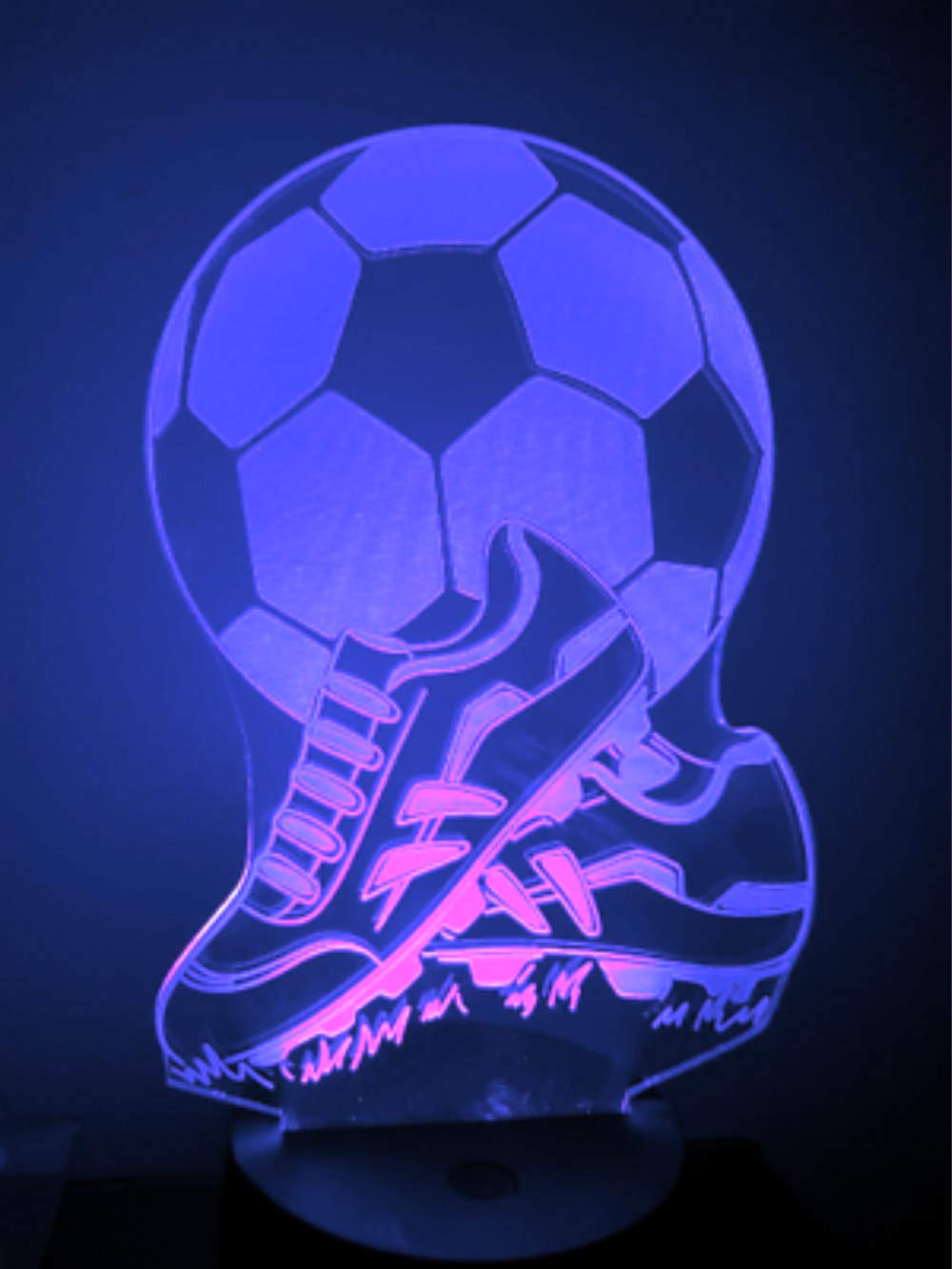 Amour 3D Lampe Illusion Optique Led Veilleuse,16 Couleurs Tactile Lampe De Chevet Lumière De