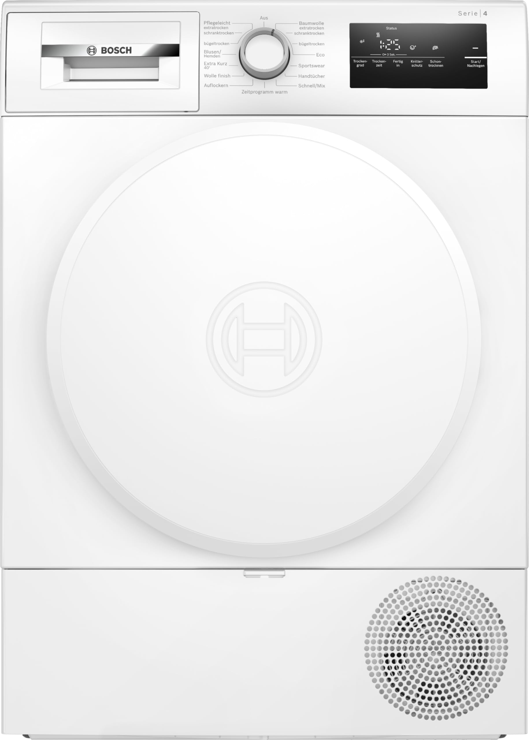 Secadora de bomba de calor Serie 4, 8 kg, color blanco, WTH83V04