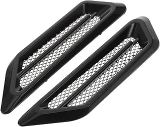 FUOYLOO 1 Par De Simulação De Carro Saída De Ar Grade De Plástico Capô Do Carro Ventilação Colher De Entrada Decorativa Grade De Ventilação Do Carro Tampa De Entrada De Ar Decalque