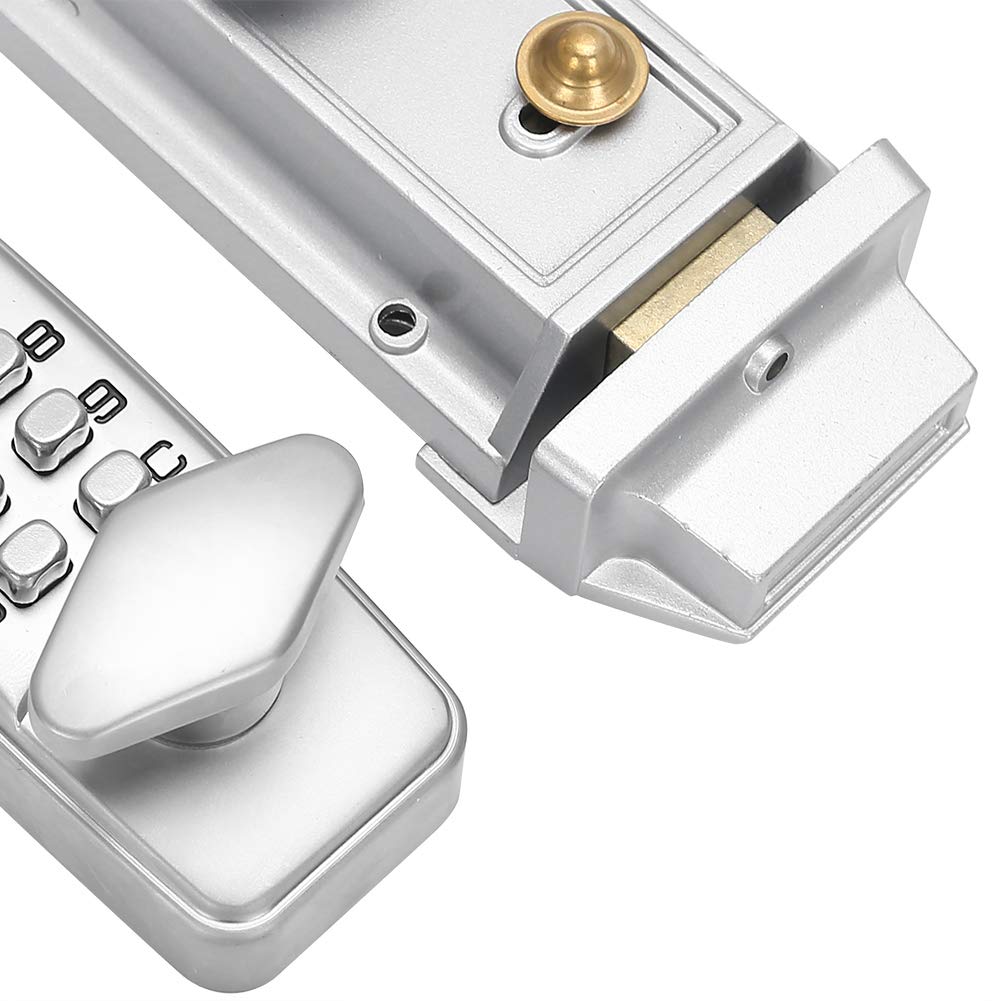 Akozon Serratura per porta, codice meccanico, serratura a password digitale, armadietto elettronico impermeabile, tastiera impermeabile per la sicurezza della casa