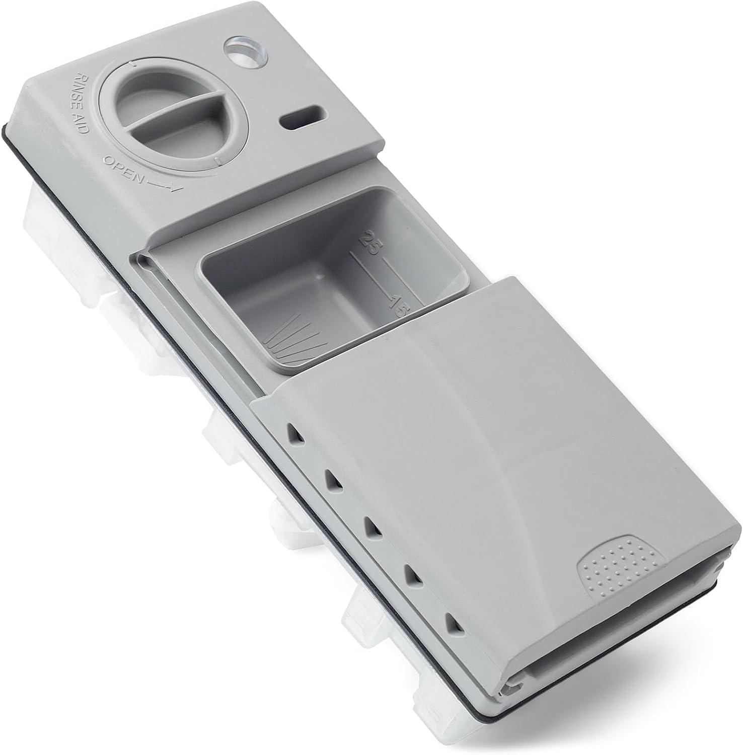 DD59-01002A Dishwasher Detergent Rinse Aid Dispenser Assembly with Cover Compatible with Samsung Parts Replace AP5917191 113136 4000942 PS9606363 PD00038960 EAP9606363 DD59-01002A Dishwasher Detergent Rinse Aid Dispenser Assembly with Cover Compatible with Samsung Parts Replace AP5917191 113136 4000942 PS9606363 PD00038960 EAP9606363