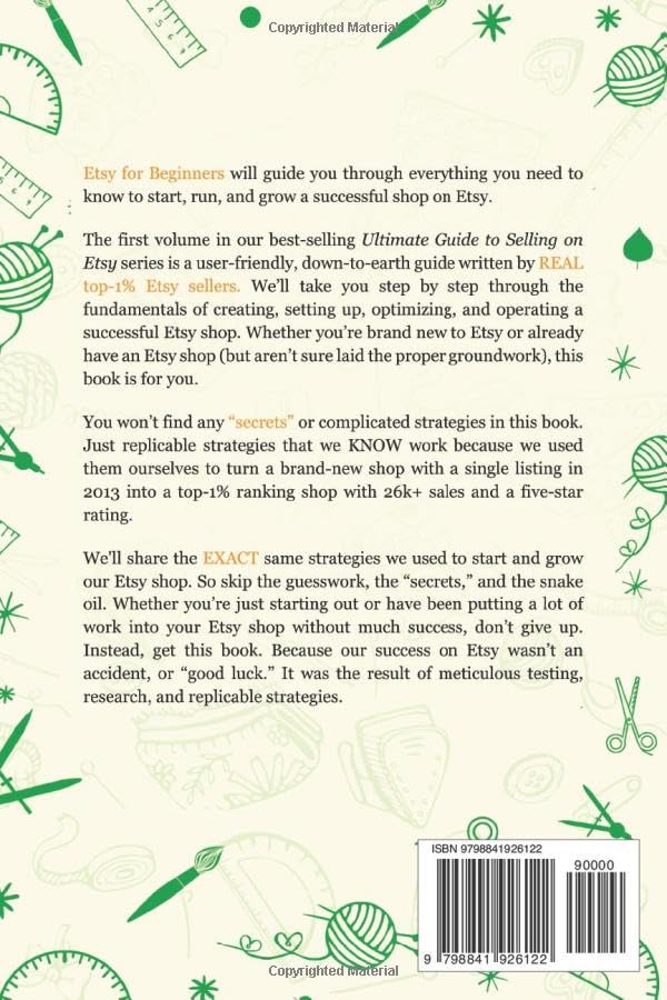 Etsy for Beginners: Book 1 in The Ultimate Guide to Selling on Etsy Series: Paperback