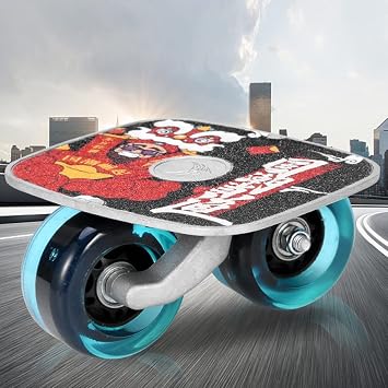Anti-Slip Light Free Skates with PU Wheels - Drift Skates for Adults and Kids - Aluminum Material Beginner Drift Board