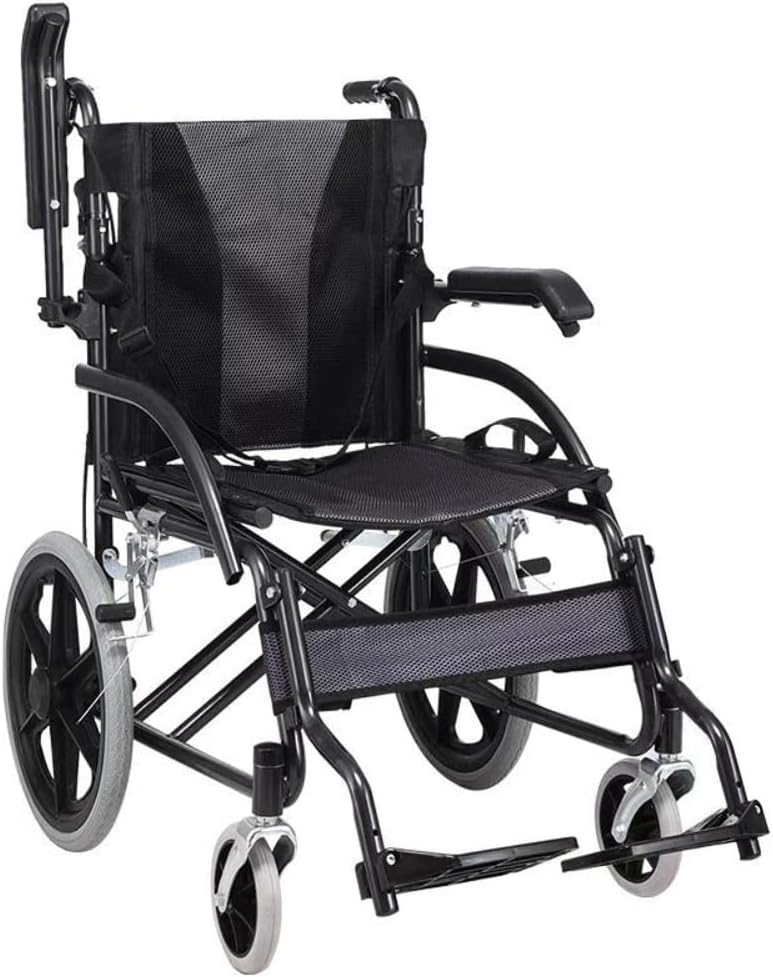 Geyaziu 車椅子 折りたたみ 軽量車椅子 介助型 モデル 背折れタイプ 透