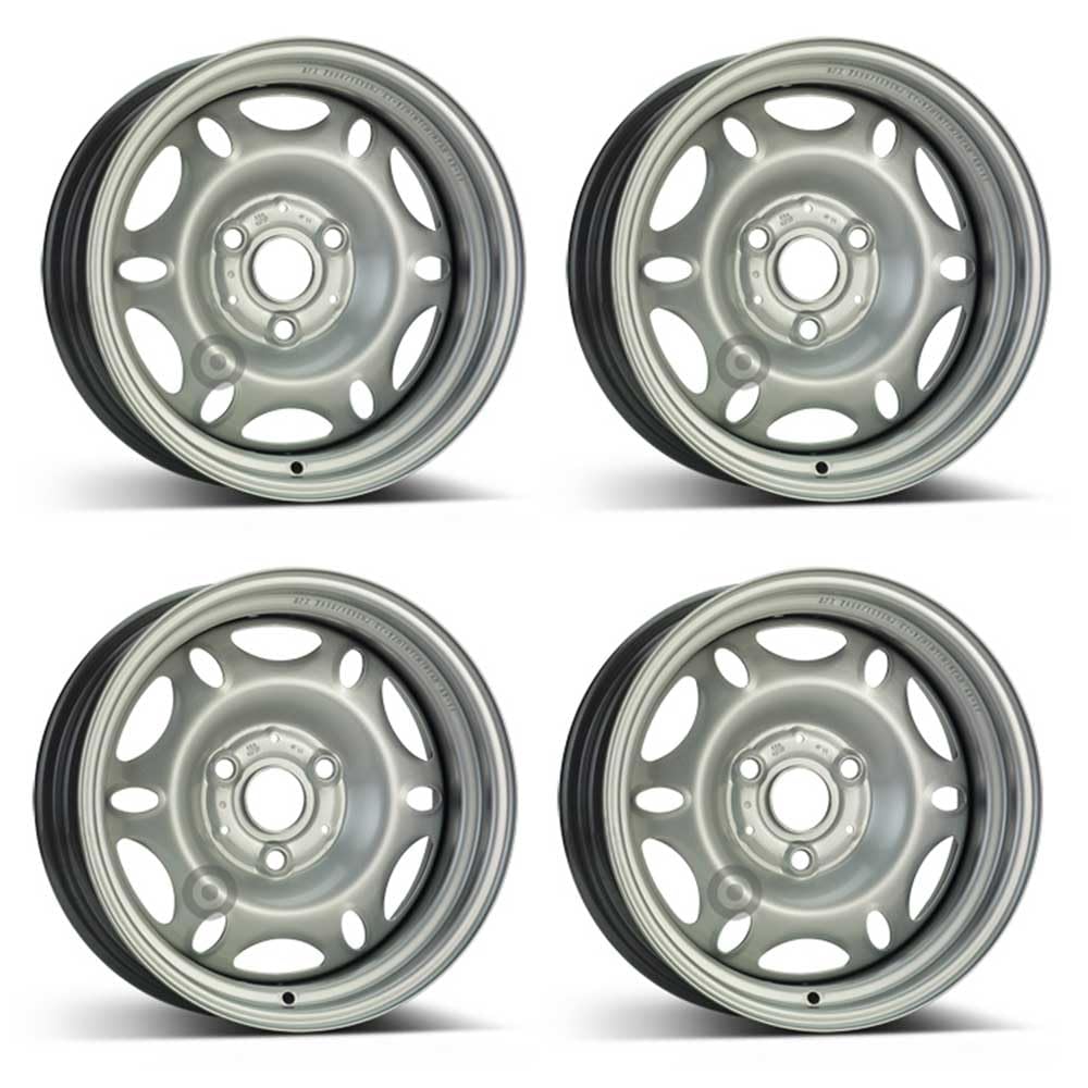 4x Alcar Stahlfelgen 4-7900 5.5Jx15 ET-1 3x112 kompatibel mit Smart Fortwo