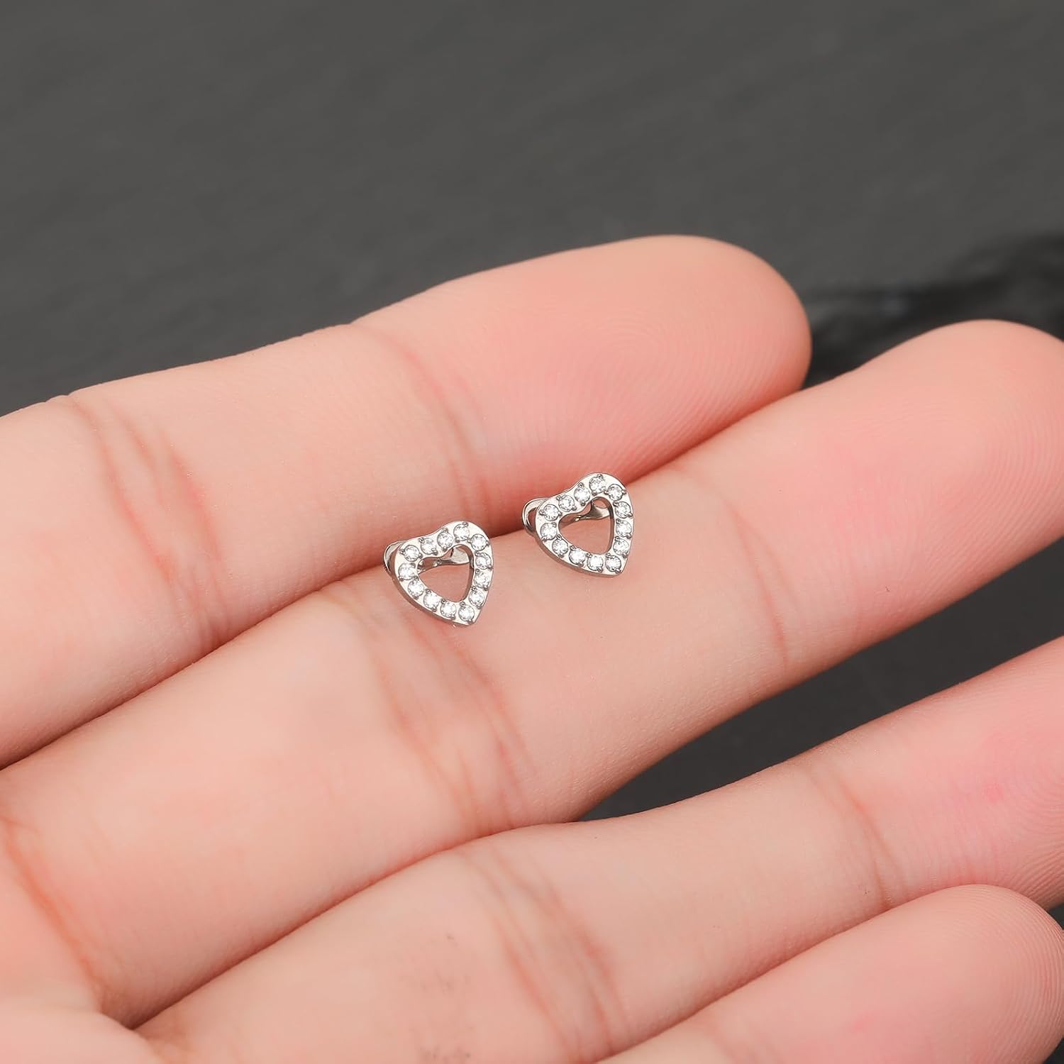 Xpircn Titanium Dermal Anchor Tops 14G Dermal Piercing Jewelry Cross Star Heart Dermal Tops Face Back Dermal Jewelry Dermal Piercing Kit