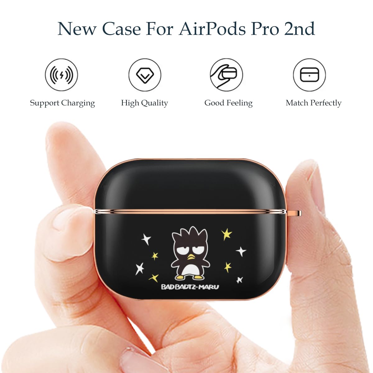 | Amazon イヤーパット付き ケース 第2世代 Pro 【バニラ】AirPods アニメパターンデザイン 第2世代ケースカバー Pro AirPods イヤホン