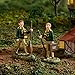 Department 56 Harry Potter Village Accessories Fred and George Weasley Figurine Set, 3.1 Inch, Multicolor