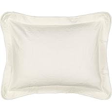 King Charles Modern Farmhouse Floral Matelasse Decorative Pillowcase, 100% Cotton Breathable Bedding, Throw Pillow (20" x 20"), Sage