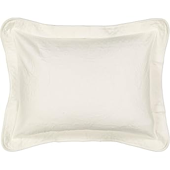 King Charles Modern Farmhouse Floral Matelasse Decorative Pillowcase, 100% Cotton Breathable Bedding, Throw Pillow (20" x 20"), Sage