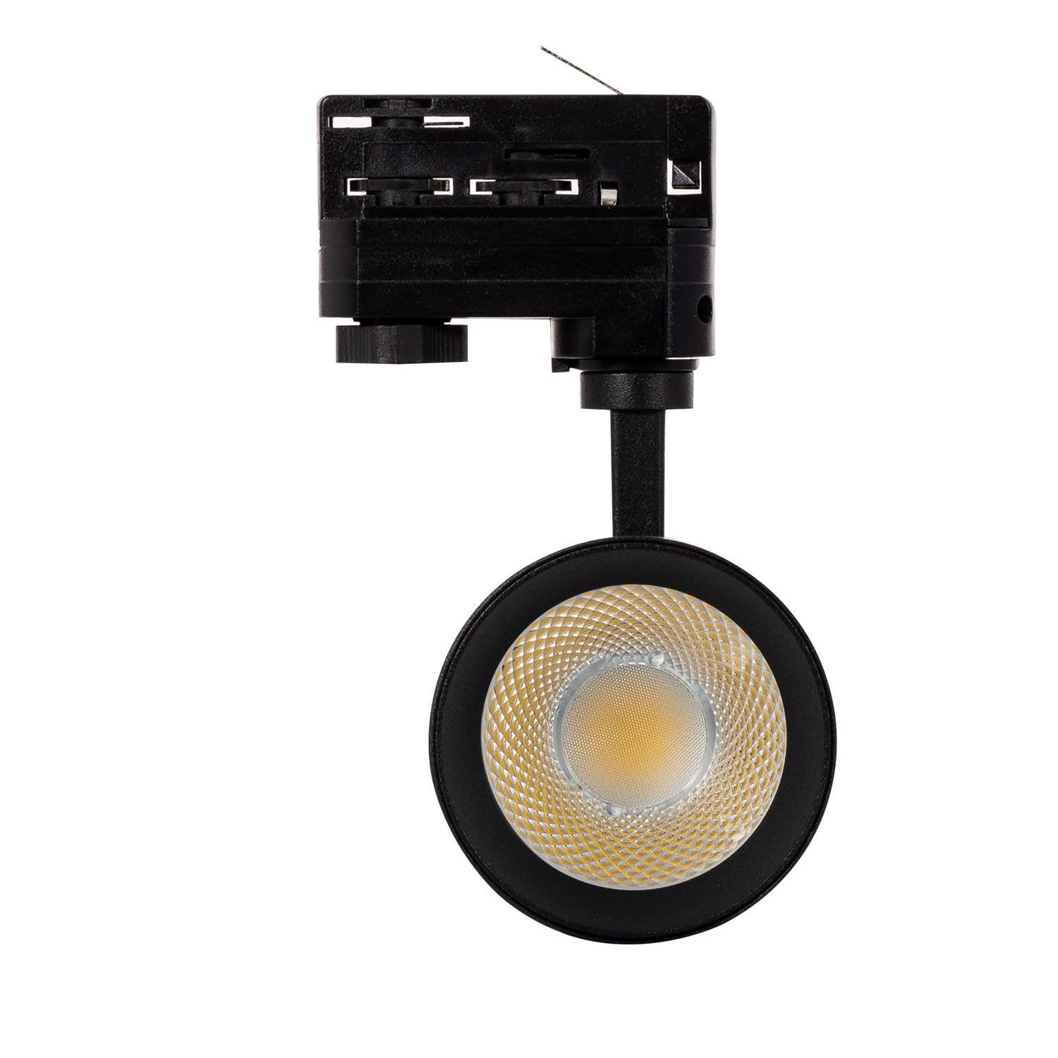 LEDKIA LIGHTING - Foco Carril LED Trifásico | 30W Regulable | No Flicker UGR15 | Luminiscencia 3000lm | Orientable | Ángulo 36° | Ideal para Comercio; Blanco Cálido 3000K; Aluminio