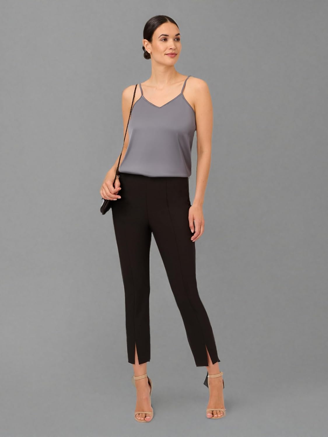 Adrianna Papell Womens Pull on Pant with Front Slit - Image 6