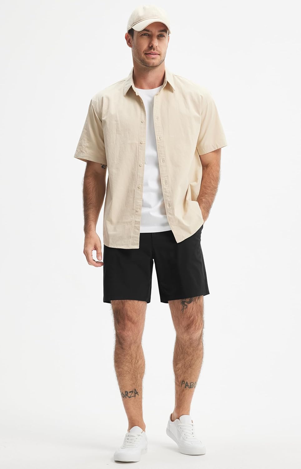 Libin Mens Golf Shorts 7"/9" Work Dress Shorts Casual Flat Front Hybrid Short Lightweight Quick Dry Water Resistant - Image 3