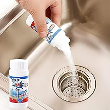 Drainage Block Remover Sink Cleaner Drain Powder Hair Remove from Pipe use Bathroom wash Removes Clogs, Blockages in Washbasin, Septic Tank, Sinks